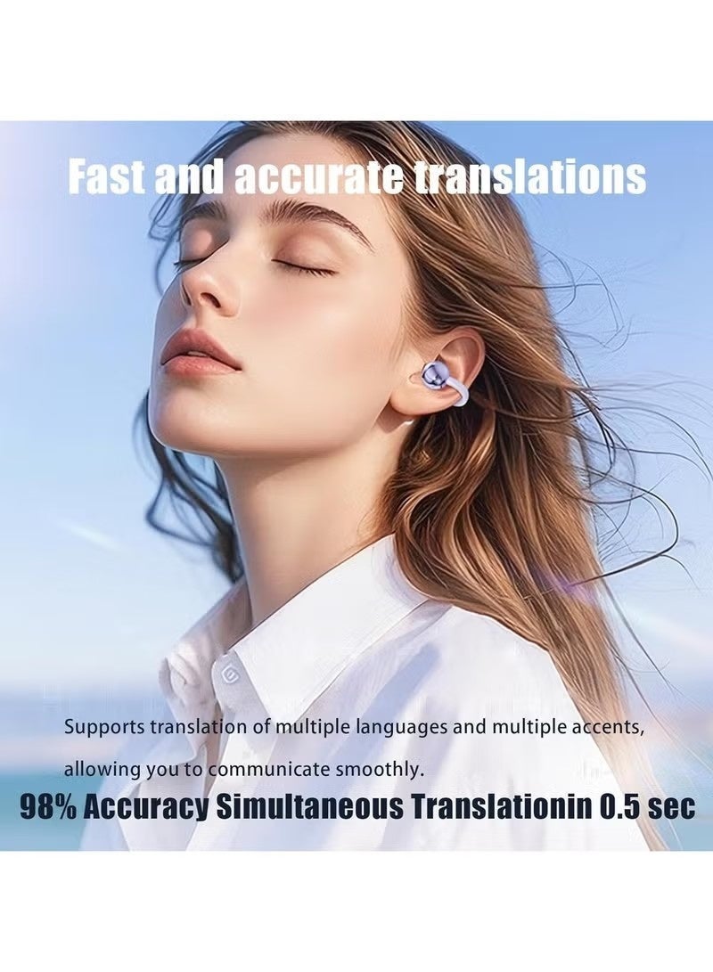 NexusTek 2026 Flagship Edition TWC True Wireless Bluetooth Earbuds, Bluetooth 5.49 Ultra Low Latency, 8H Single Charge, 60H Total Playback, LED Power Display, Immersive Sound, Compatible with Apple Huawei etc, Classic Black - Image 4